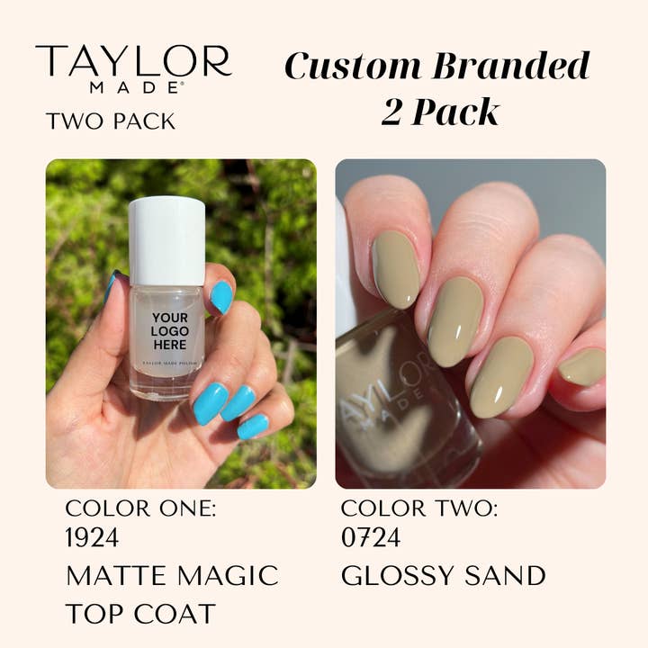 Taylor Made Polish - Vendita all'ingrosso Smalto per unghie - Smalto per unghie personalizzato: confezione da 2 a lunga tenuta + vegano + non tossico185
