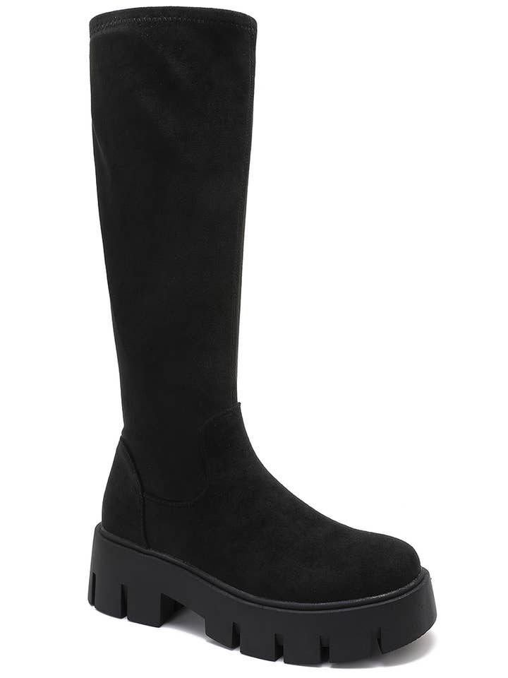 Joia Paris - Wholesale Booties - Women's - Minimalist high boots with thick sole WZ-123