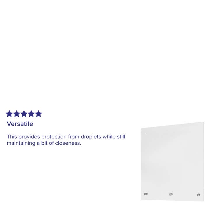 Flash Furniture - Wholesale Retailer Display Stand/Case - Acrylic Suspended Register Shield / Sneeze Guard