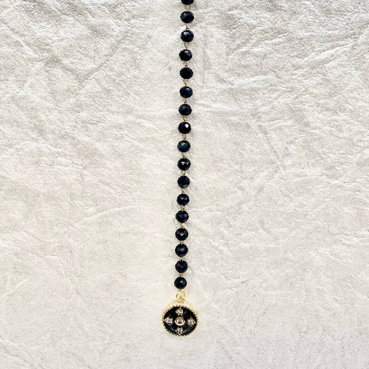 Rebecca Ray Jewelry - Wholesale Pendant/Charm Necklace - Crystal Y-Necklace with Sparkling Drop1