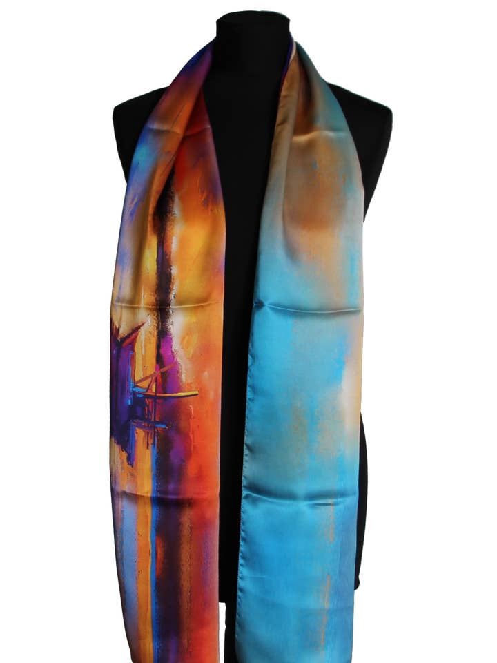 100% Silk Scarf Dis 57667 Var 2 for wholesale by tessago