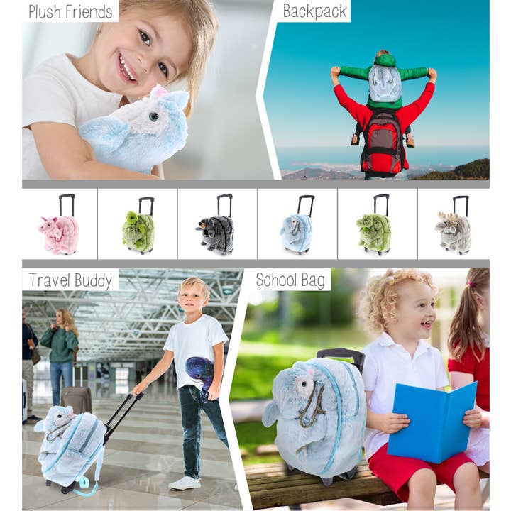 Cota Global - Wholesale Stuffed/Plush Toy - Kids & Baby - Super Soft Plush Trolley & Purse - Dolphin3