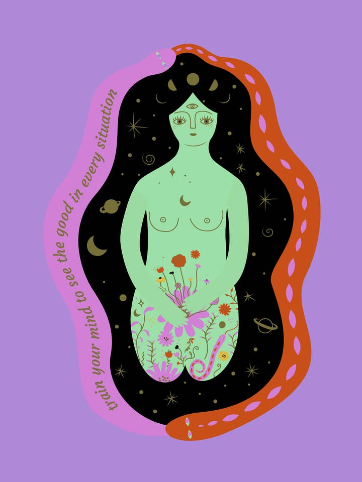 Göttin Kunstdruck, Wandkunst Druck, Poster, Illustration für den Großhandel von Eva Boch