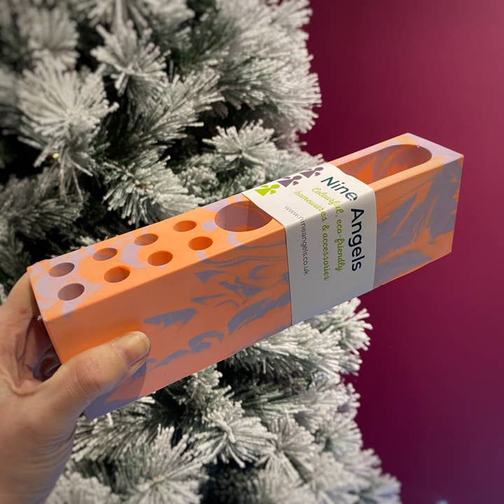 Neon Jesmonite desk organiser for wholesale by Nine Angels