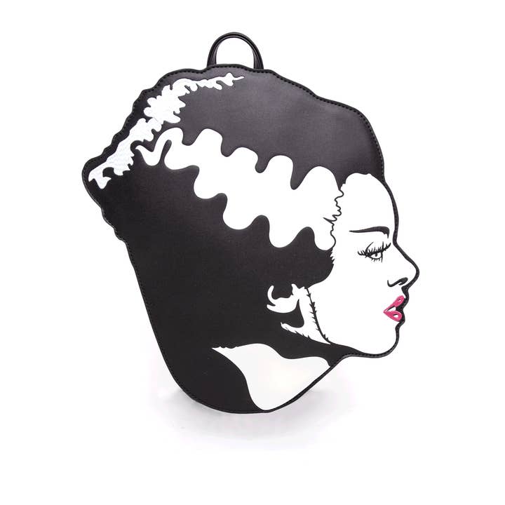 Sac à dos en forme de tête Bride of Frankenstein pour la vente par Rock Rebel Shop