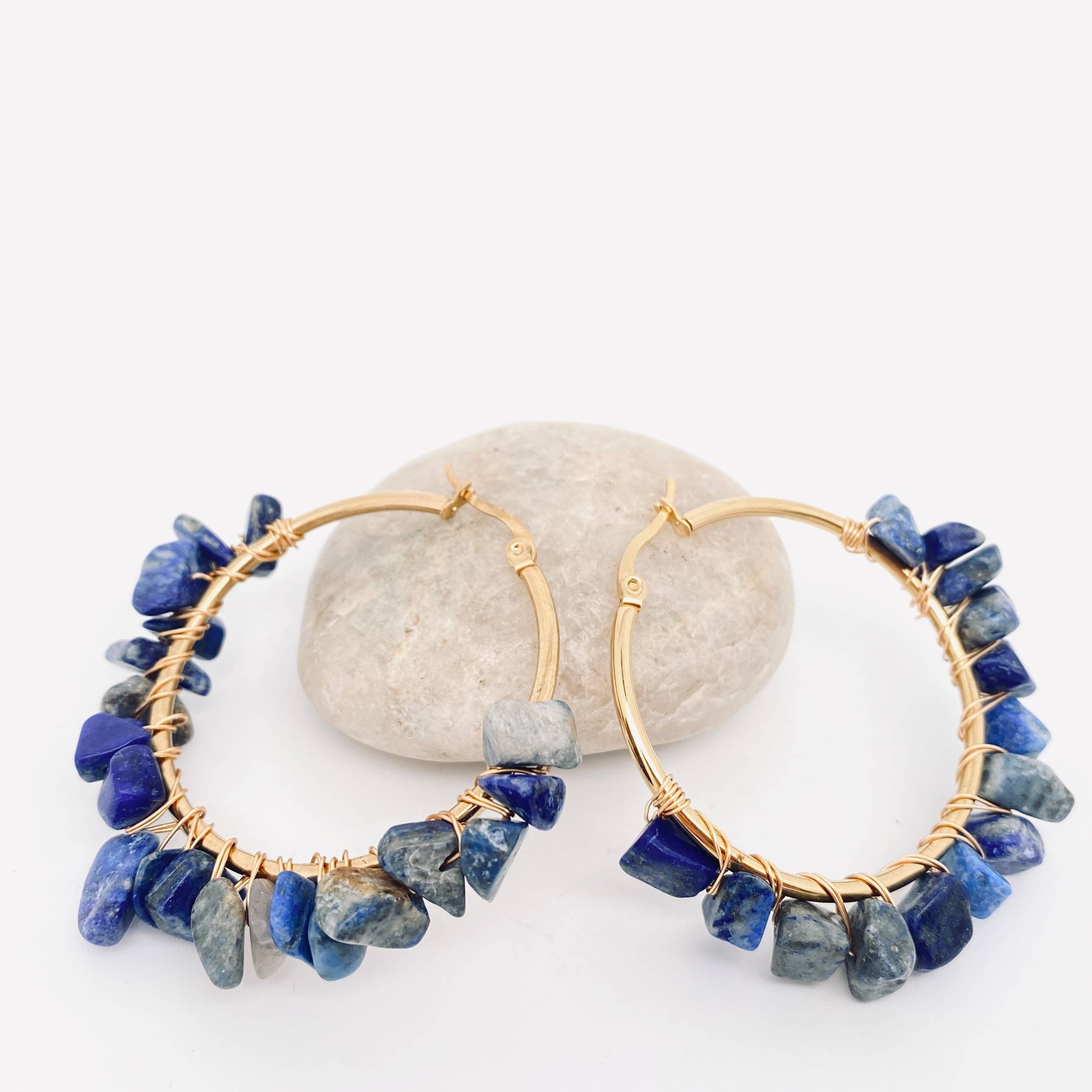 Mio Queena – Engroshandel Hoops – Rustfrit stål håndviklede naturlige grus Hoops0