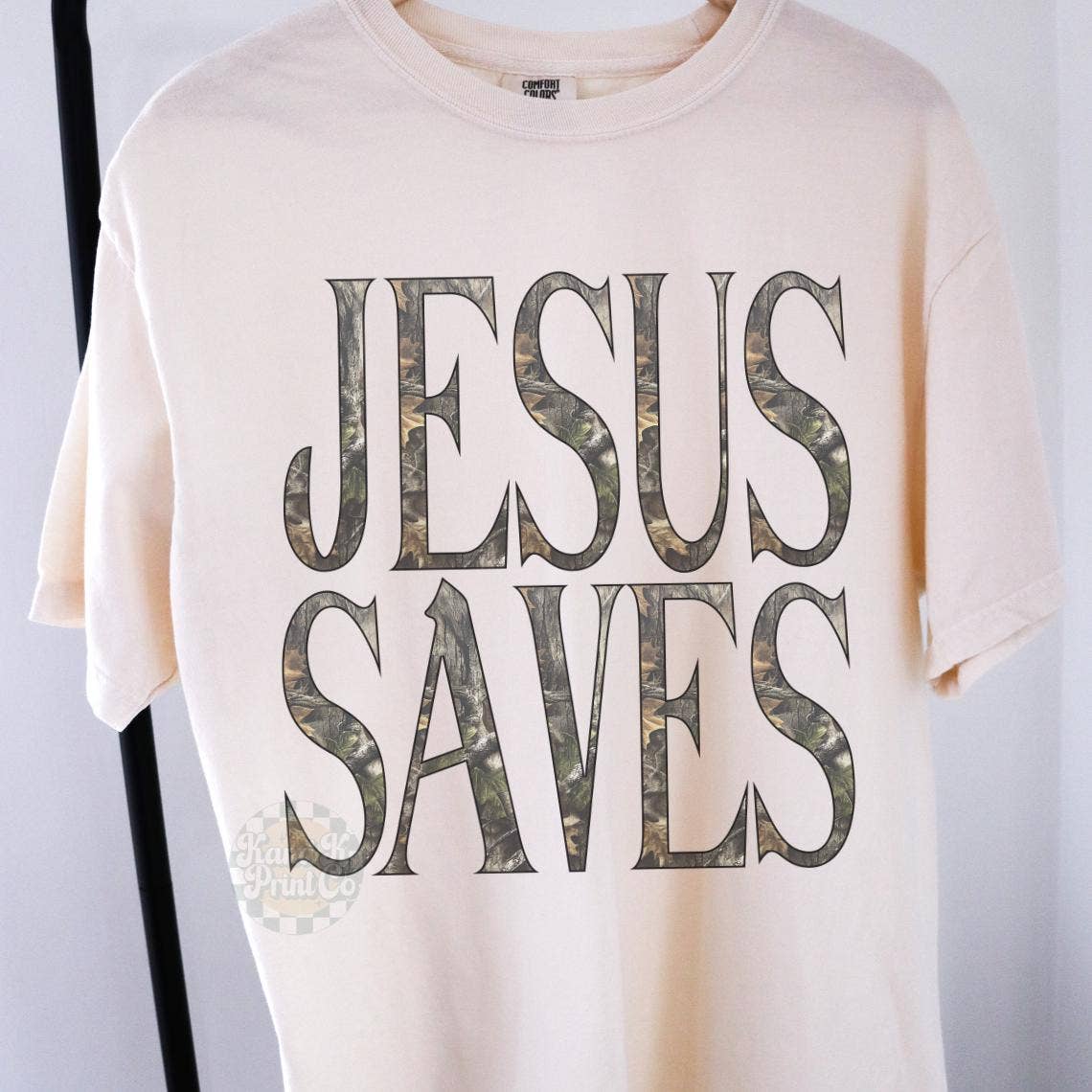Glaime – wholesale T-shirt (graphic) – women's –  Comfort Colors Camo Jesus Saves Shirt, Christian Sweatshirt1