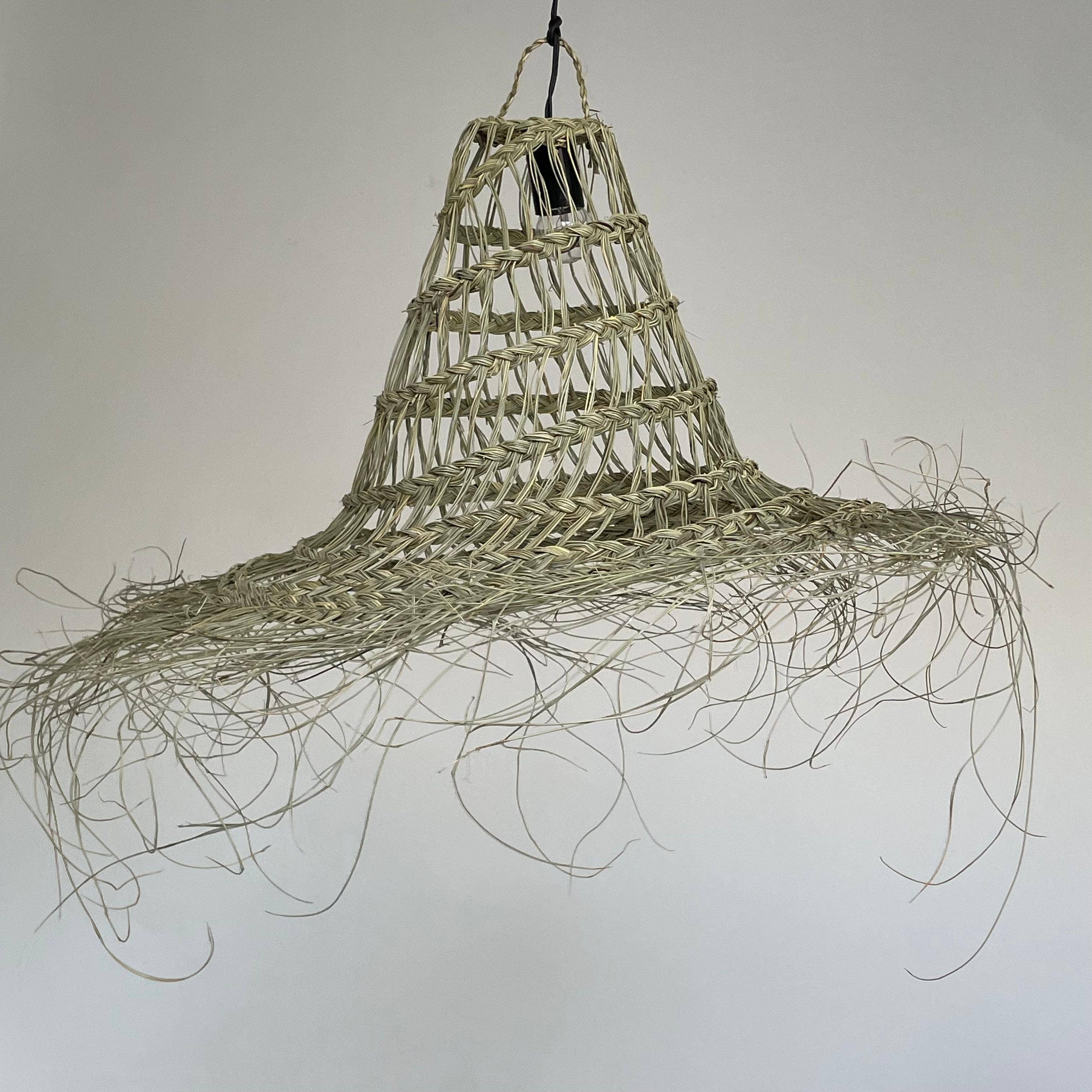 LeBazare - Vendita all'ingrosso Lampadario/lampada a sospensione - Pendente in Palma Selvaggia Intrecciata a Mano–Illuminazione Naturale di Design5