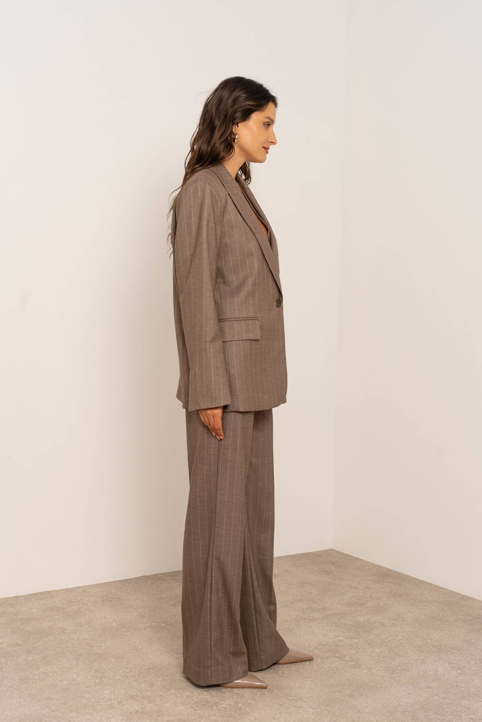 Attentif Paris - Wholesale Blazer - Women's - Oversized pinstripe blazer39