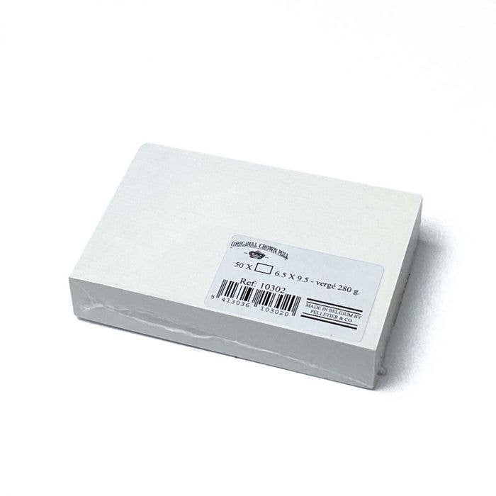 Royal Posthumus – wholesale Stationery/notecard set – Crown Mill | 50 cards | vergé | 9.5 x 6.5 cm | 5 colors0