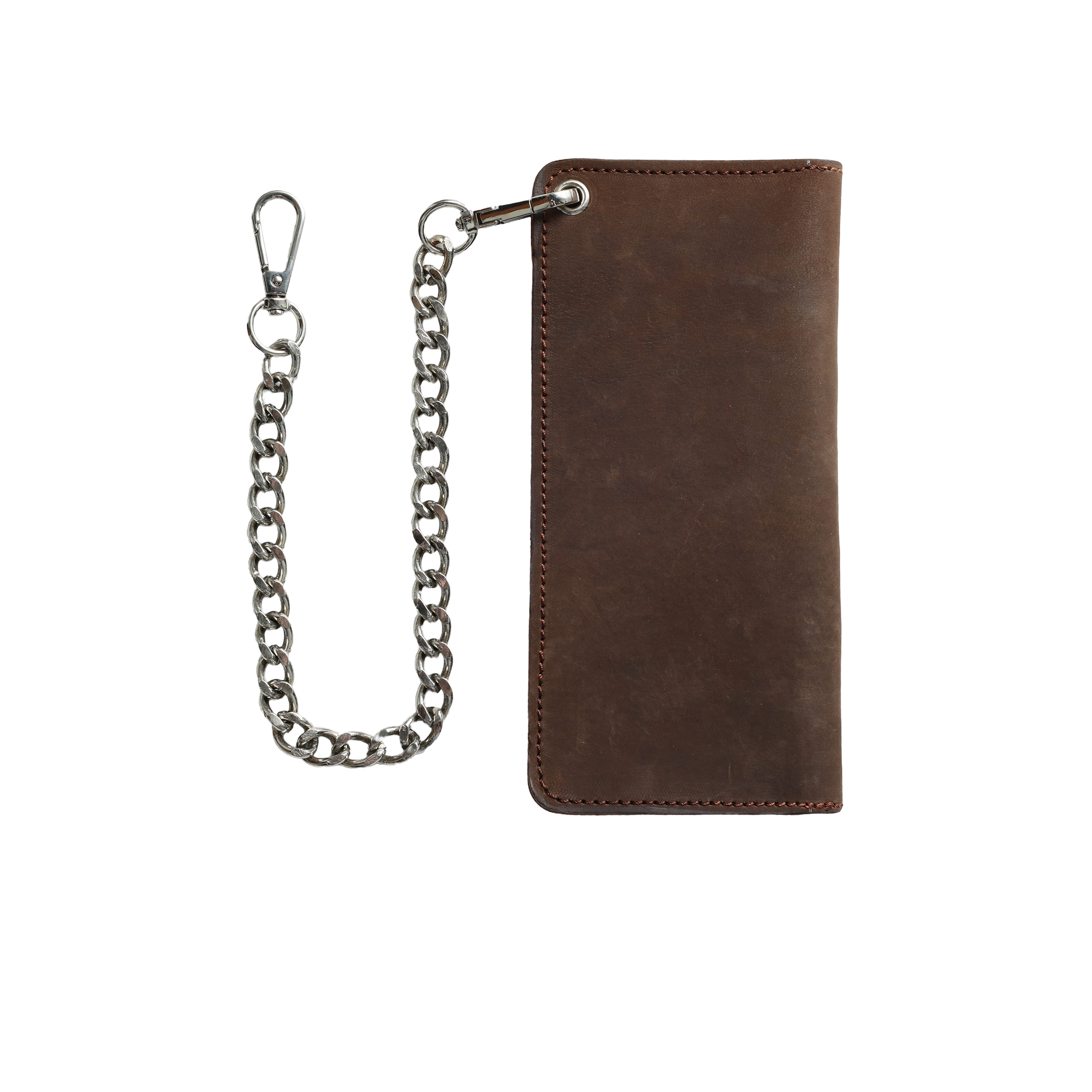 LARGE TRUCKER - Vegetable Tanned Leather Wallet Dark Brown for wholesale on Faire1