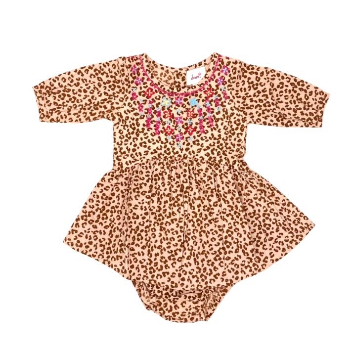 Vestido bebé Ava - Leopard para venta al por mayor de Cheeni Clothing