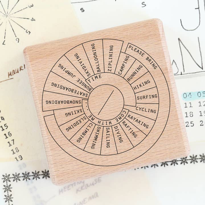 Stamp - invitation, Adventure circle for wholesale by Emadam - Art & Design