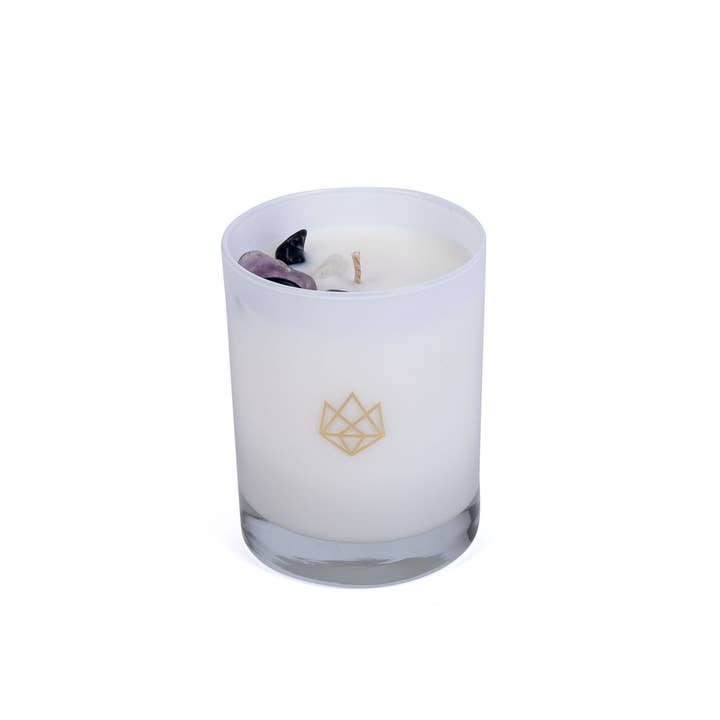 Aluminate Life - Wholesale Jar/Filled Candle - Transformation Intention Setting Crystal Scented Candle