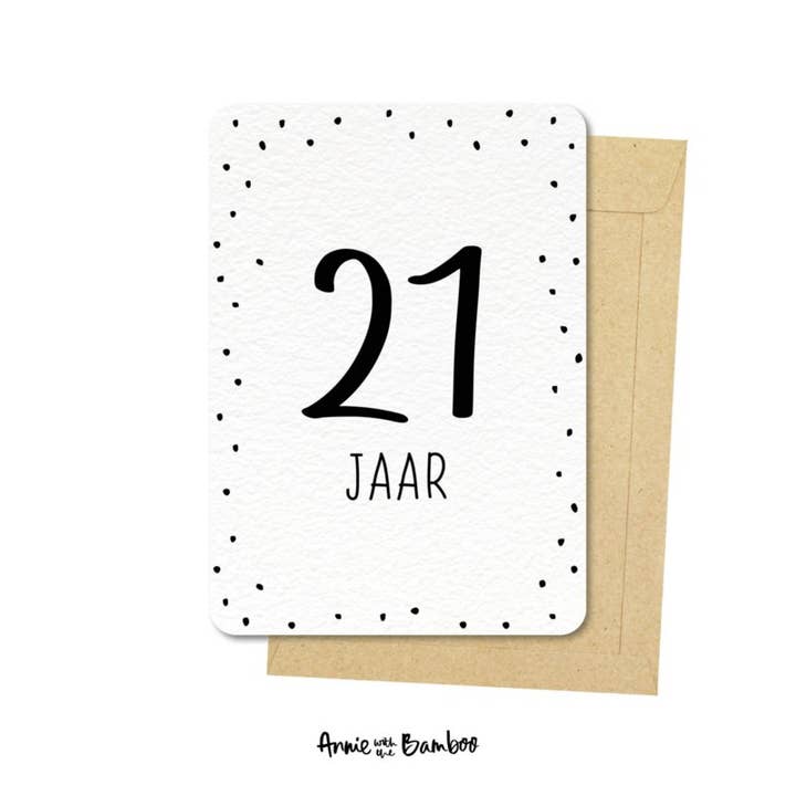 Postkort - 21 år for engroshandel hos Annie with the Bamboo