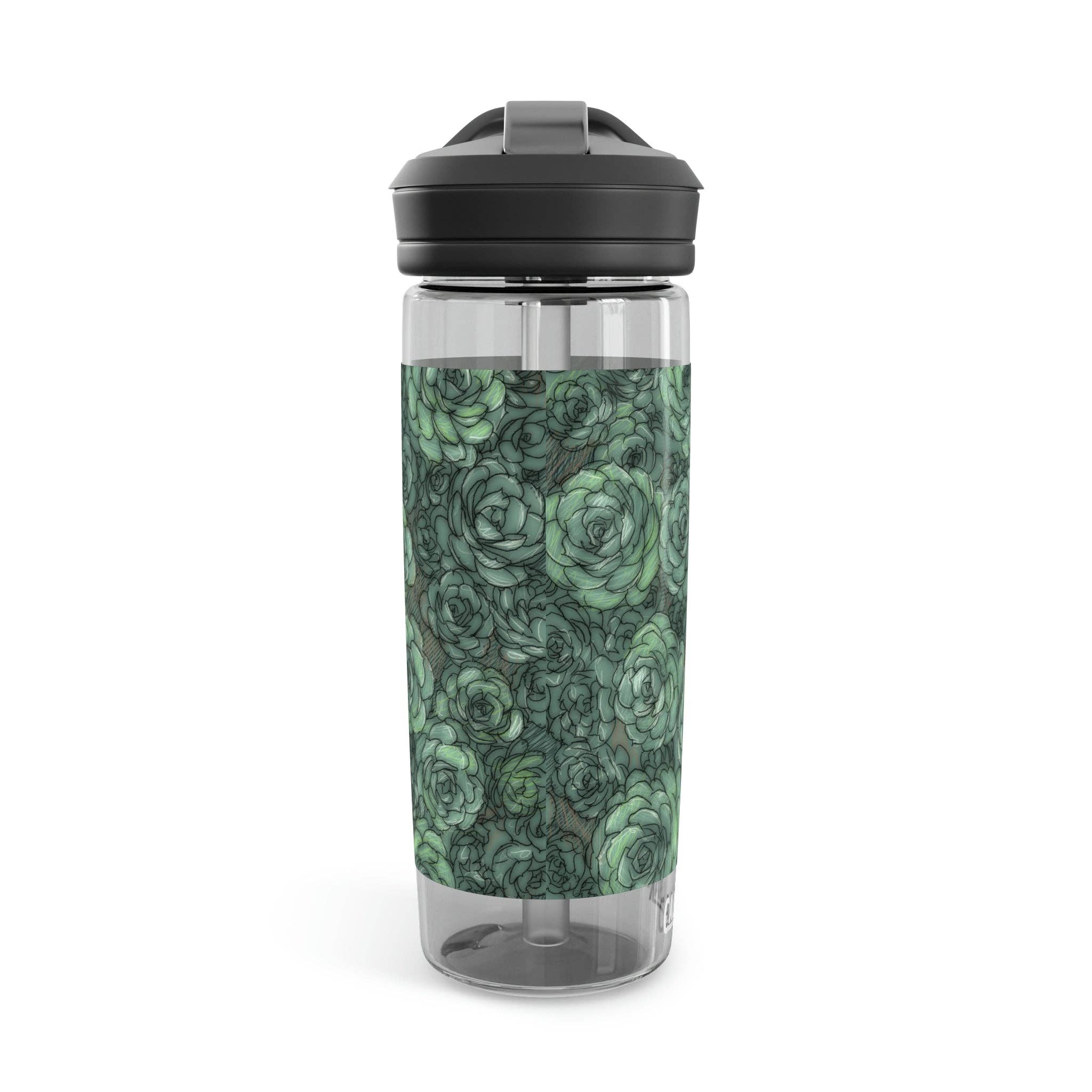 Charcoal Succulent Pattern CamelBak Eddy®  Water Bottle, 20oz for wholesale on Faire2