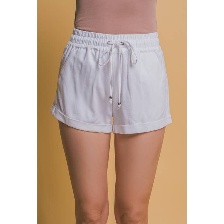 Short en lin taille moyenne pour la vente par IVE