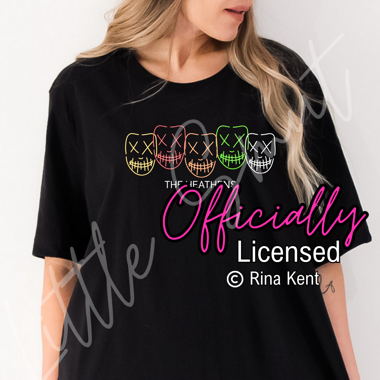 Little Smut Closet - Wholesale Screen Printed T-Shirt - Women's - Officially Licensed Rina Kent Heathens Shirt1