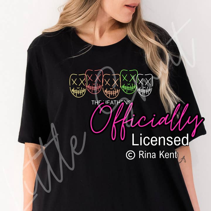 Little Smut Closet - Wholesale Screen printed t-shirt – Women′s - Officially Licensed Rina Kent Heathens Shirt1