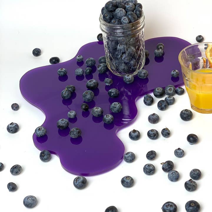 Mesa Blob de tamaño mediano, color morado para venta al por mayor de Vahz Studio