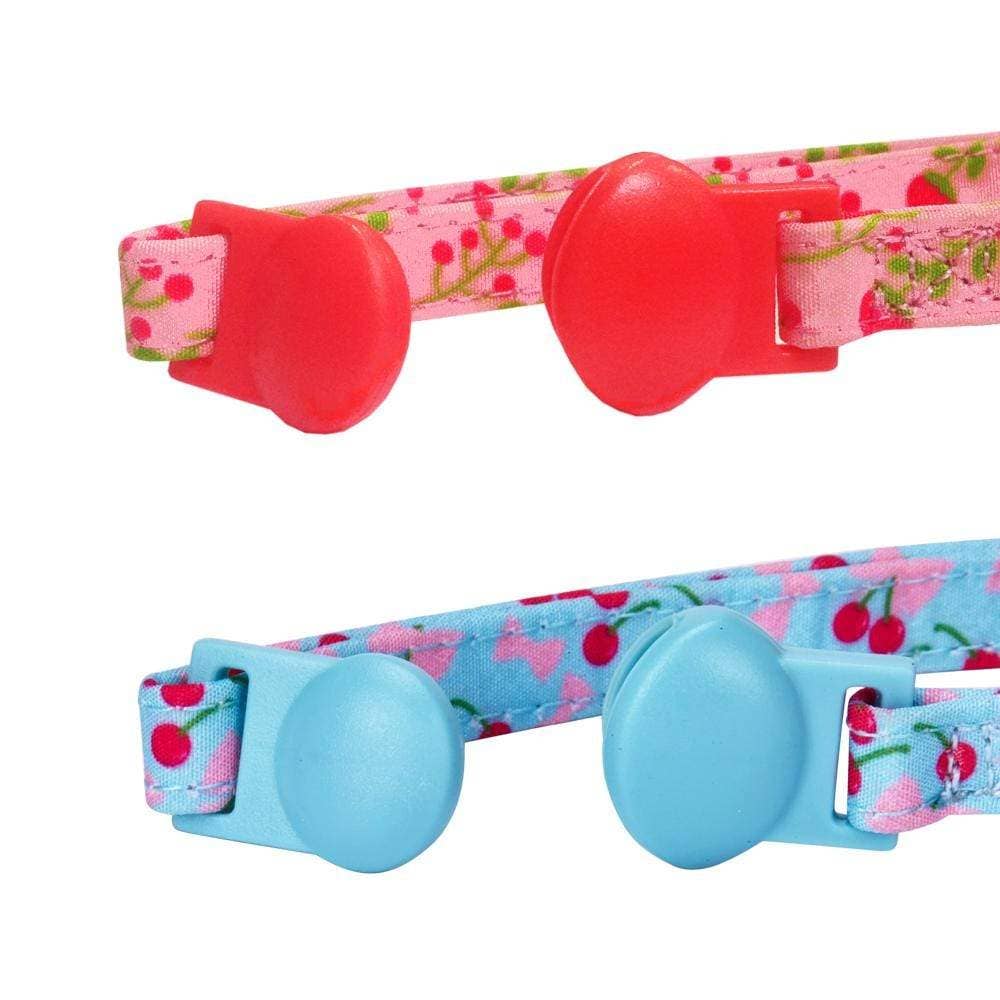 Lovely Cherry & Floral Cat Collar, 2 Pack for wholesale on Faire6