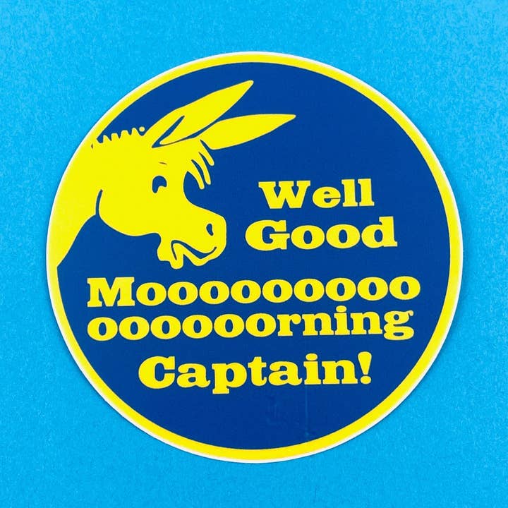 Autocollant hommage à Good Morning Captain Dolly Parton pour la vente par Ridin' High Productions