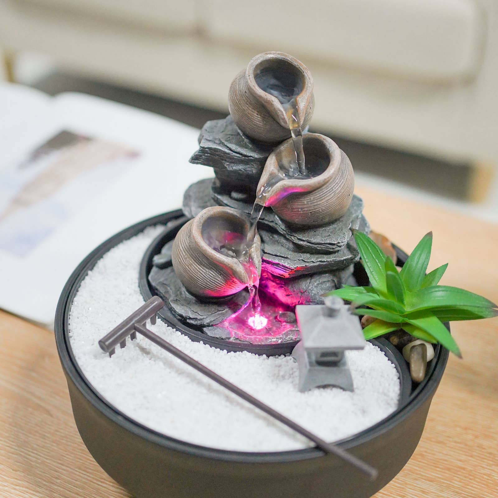 Zen'Arôme - Wholesale Decorative Tabletop Object - Zen Garden & Indoor Oasis Fountain - Zen Atmosphere Decor8