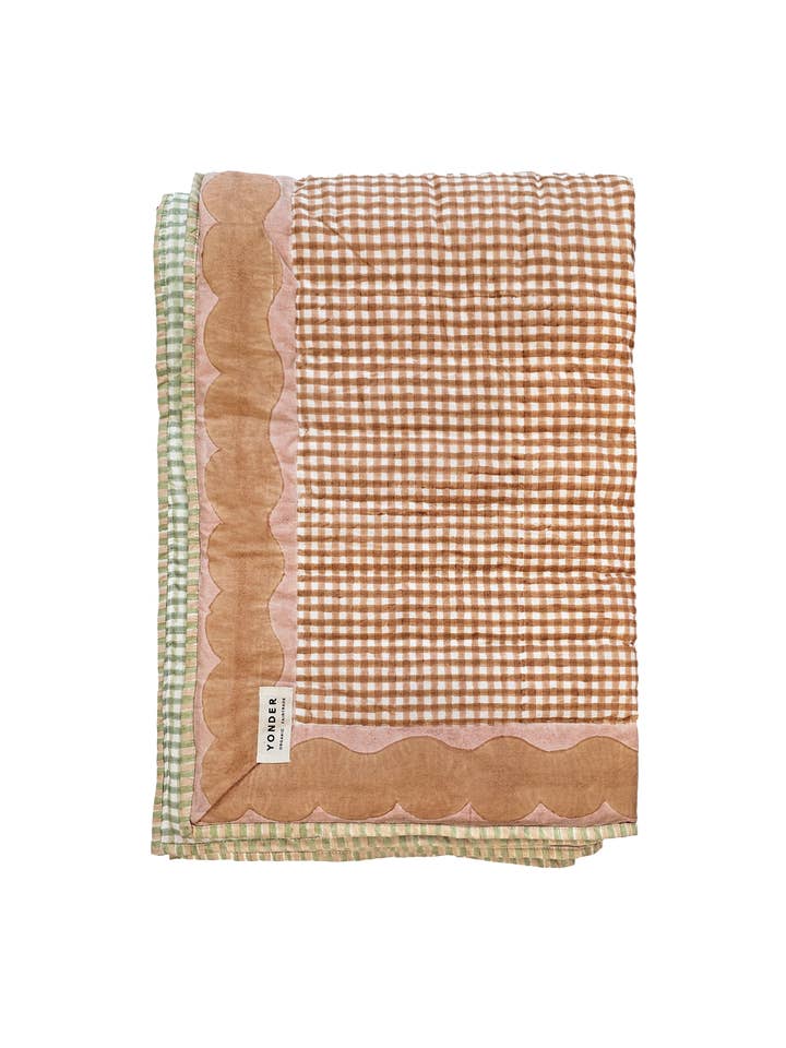 Couverture Matelassée en Coton Bio | Fudge pour la vente par YONDER.