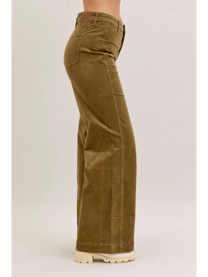 OLIVE HW Retro Wide Welt Pockets & Forward Side Seams for wholesale on Faire6