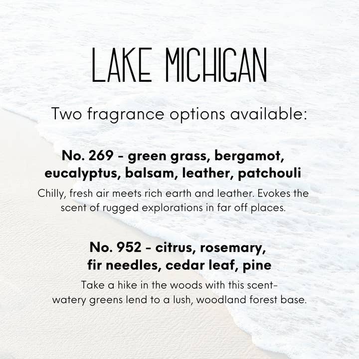 Lake Escape Candle Co. - Wholesale Jar/Filled Candle - 10 oz. Classic Lake Michigan Gel Candle (2-Wicks)