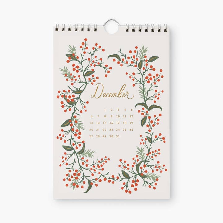 Rifle Paper Co. - Wholesale Calendar - 2026 Strawberry Fields Kitchen Calendar (6x9)12