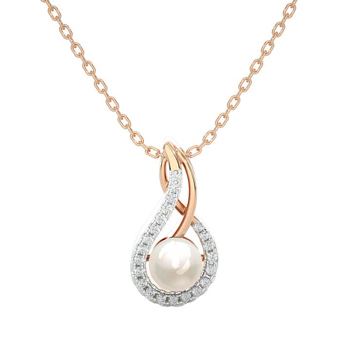 MOSCOW-Diamond And Pearl Pendant for wholesale by Aelra Joaillerie