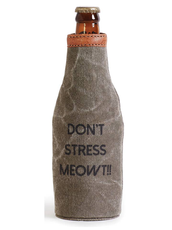 Don't Stress Up - Copribottiglia in tela riciclata per la vendita all'ingrosso da parte di Mona B.