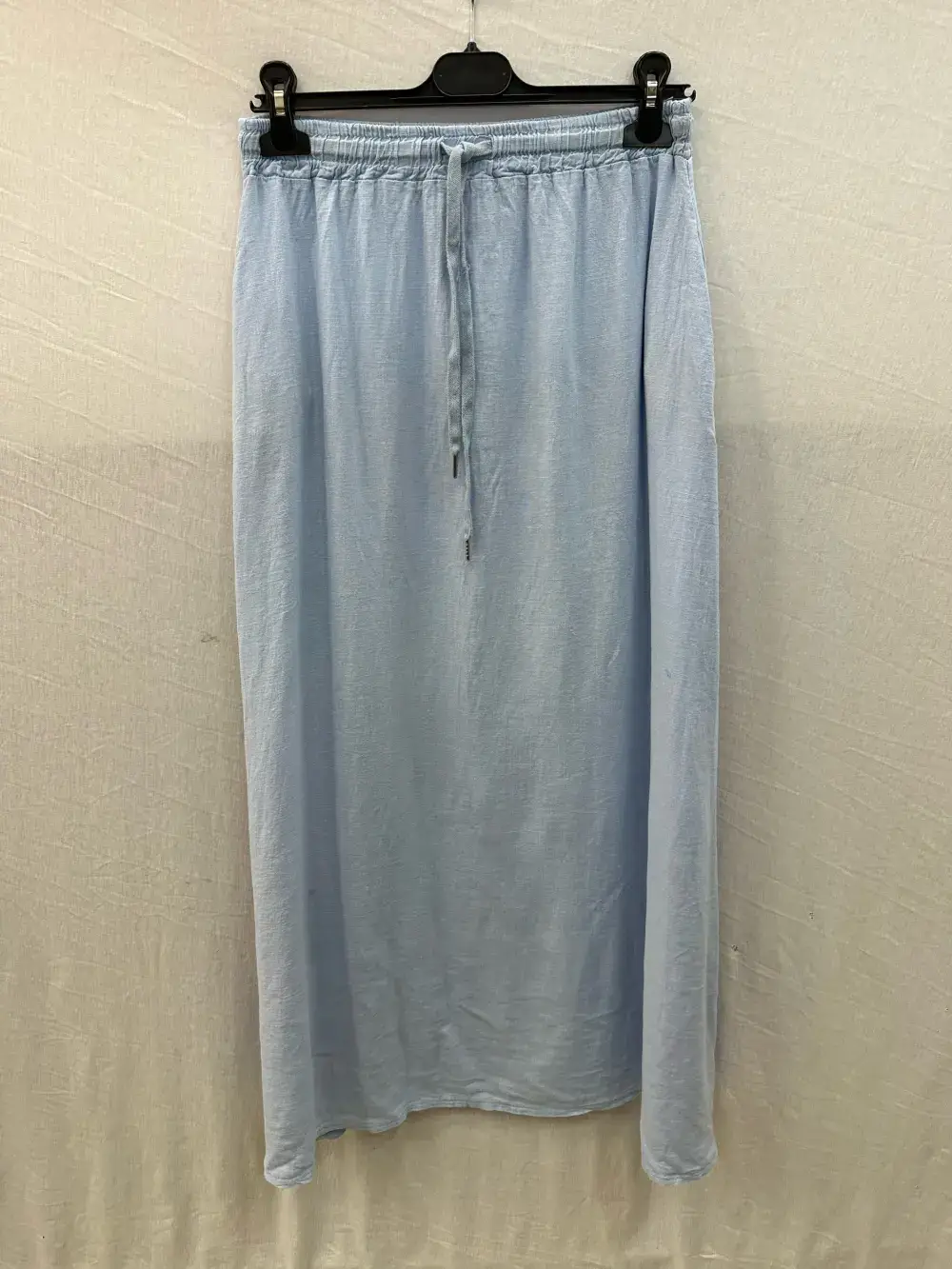 Mimi & Gogo - Wholesale Skirt - Women's - Long linen skirt with two pockets @8628_JLinPoche12