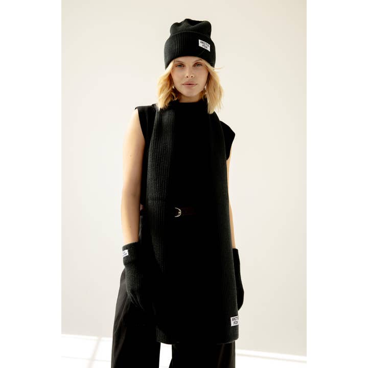 Arctic Fox & Co. - North America - Wholesale Scarf - Women's - Recycled Bottle Scarf - Black Onyx4