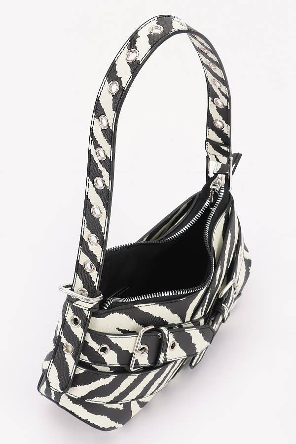 BW zebra-print shoulder bag HPC6649 for wholesale on Faire4