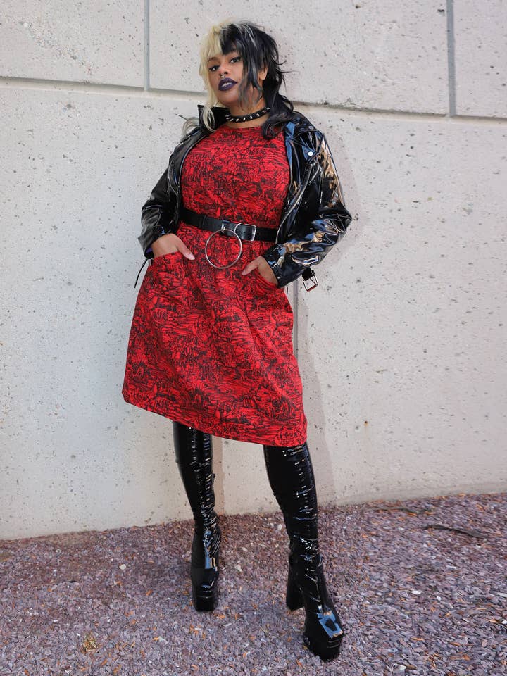 Pretty Snake – Engroshandel Kjole - Dame – Red Witch Dress1