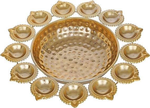 Anuna Enterprises LLC - Wholesale Decorative Plate/Dish/Bowl - Decorative Urli Bowl for Home/Diwali Decoration Items1