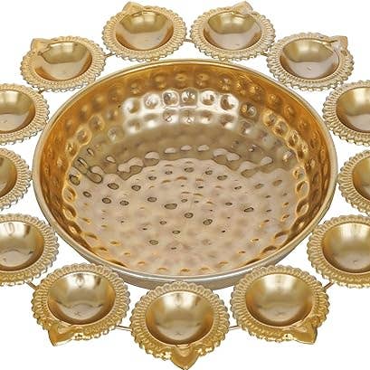 Anuna Enterprises LLC - Wholesale Decorative plate/dish/bowl - Decorative Urli Bowl for Home/Diwali Decoration Items1