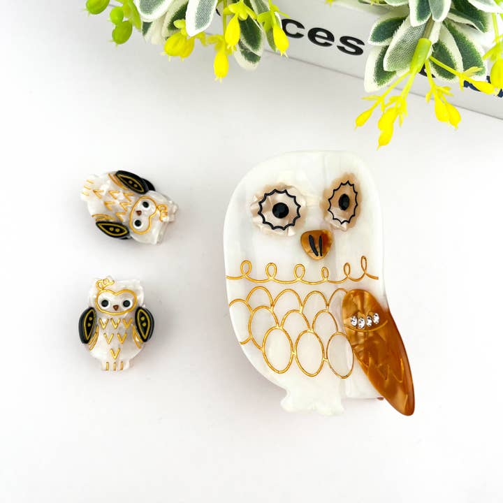 TheDivaSoap - Wholesale Hair Clip - Women's - Owl Claw Clip, Large & Mini Hair Clip16