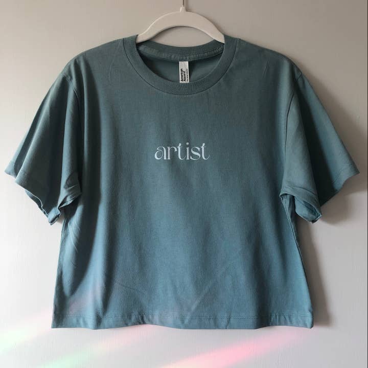 Artist Cropped Tee for wholesale by Nest In Progress