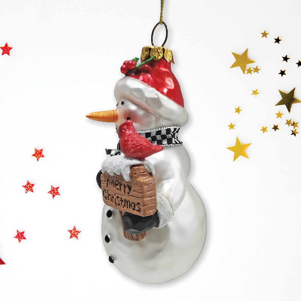 OrnamentallyYou - Wholesale Ornament - Frosty Neighborhood Snowman Glass Christmas Ornament2