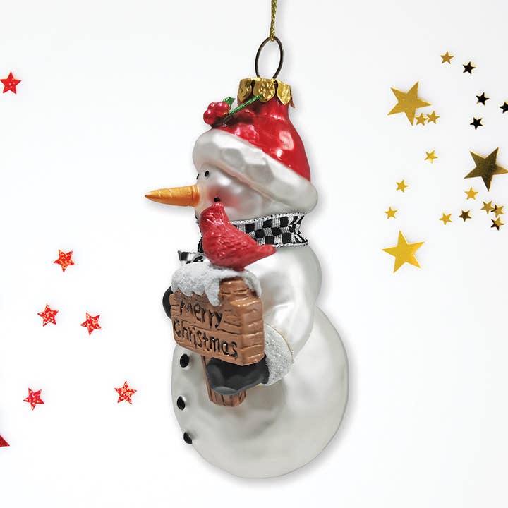 OrnamentallyYou - Wholesale Ornament - Frosty Neighborhood Snowman Glass Christmas Ornament2