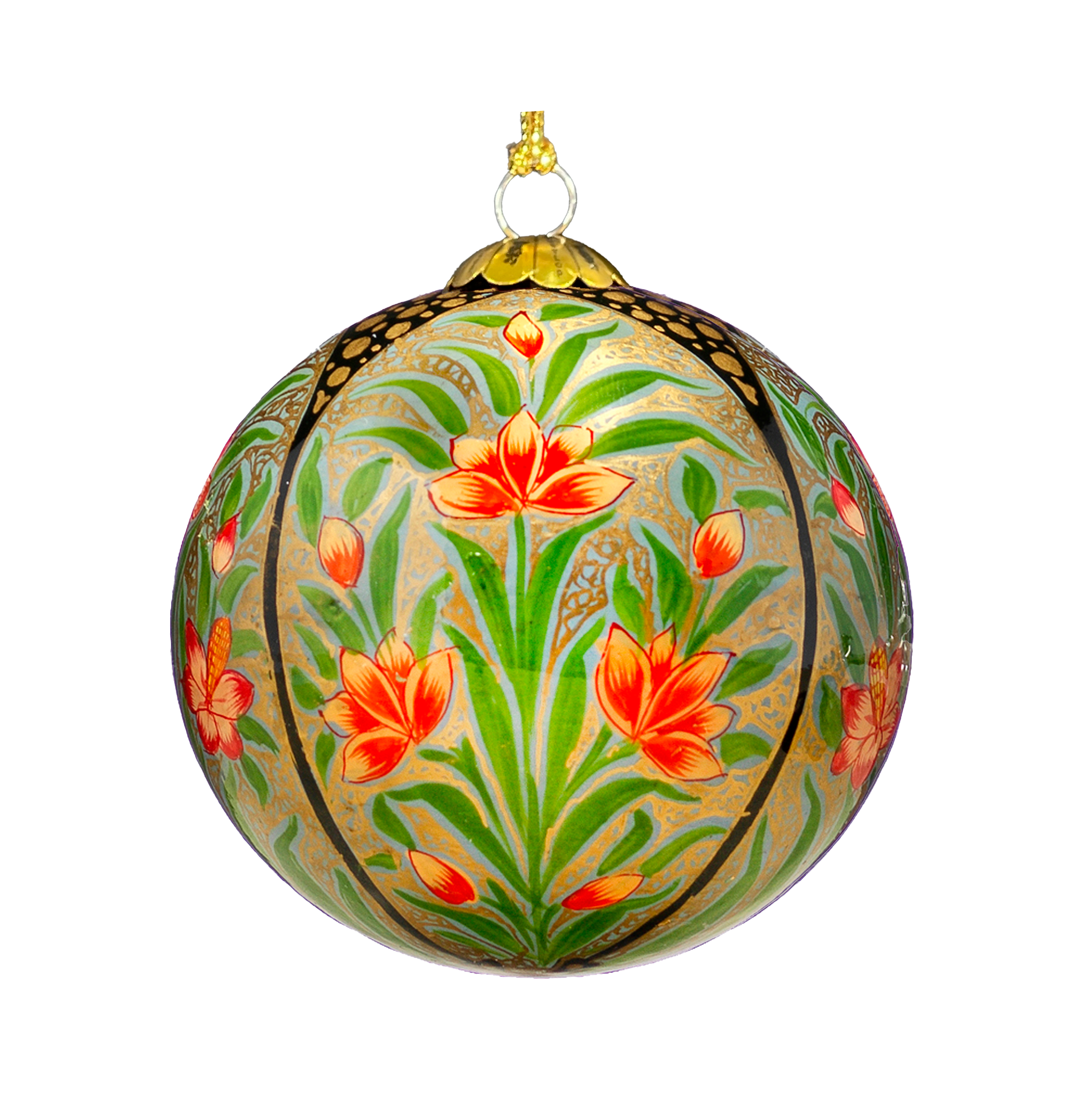 Honest love our planet – wholesale Ornament – Black Chinar Temple Bauble Handmade Christmas Tree Ornament 1