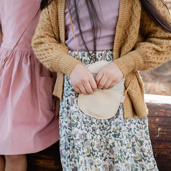 Sun & Lace - Wholesale Crossbody Bag - Kids - Little Girl Leather Purse in Cream1