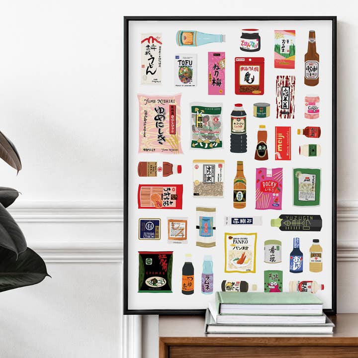 Bea Baranowska Illustration - Wholesale Art Print - Japanese Food Larder Print1