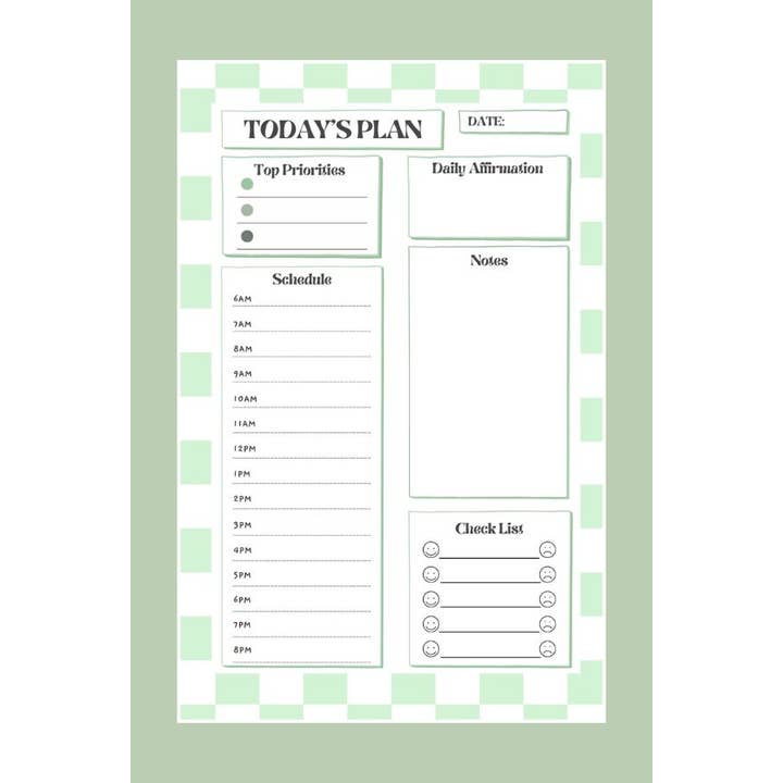 1st Allie - Wholesale Planner - DAILY NOTEPAD SCHEDULE PLANNER1