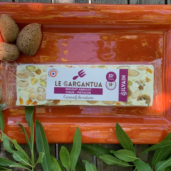 TORRONE BIANCO ALBICOCCHE PISTACCHIO FICHI - 100g per la vendita all'ingrosso da parte di Nougats Silvain