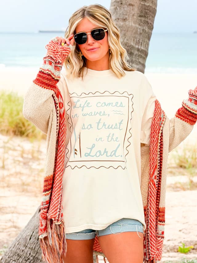 La vie vient par vagues Tee pour la vente par Worthy Wear