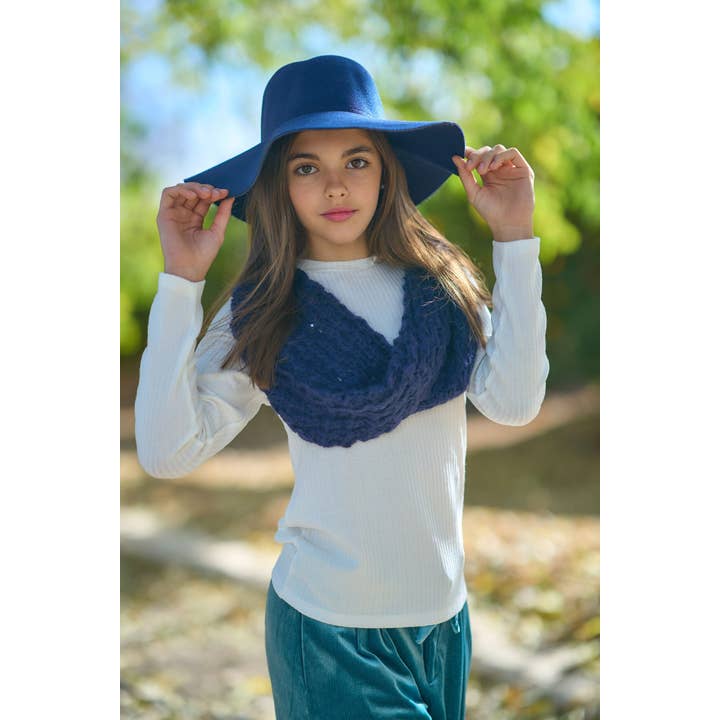 Marineblauwe sjaal voor wholesale door La ormiga